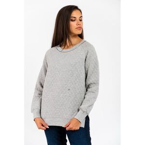 Gas Gray Cotton Women's Sweatshirt
